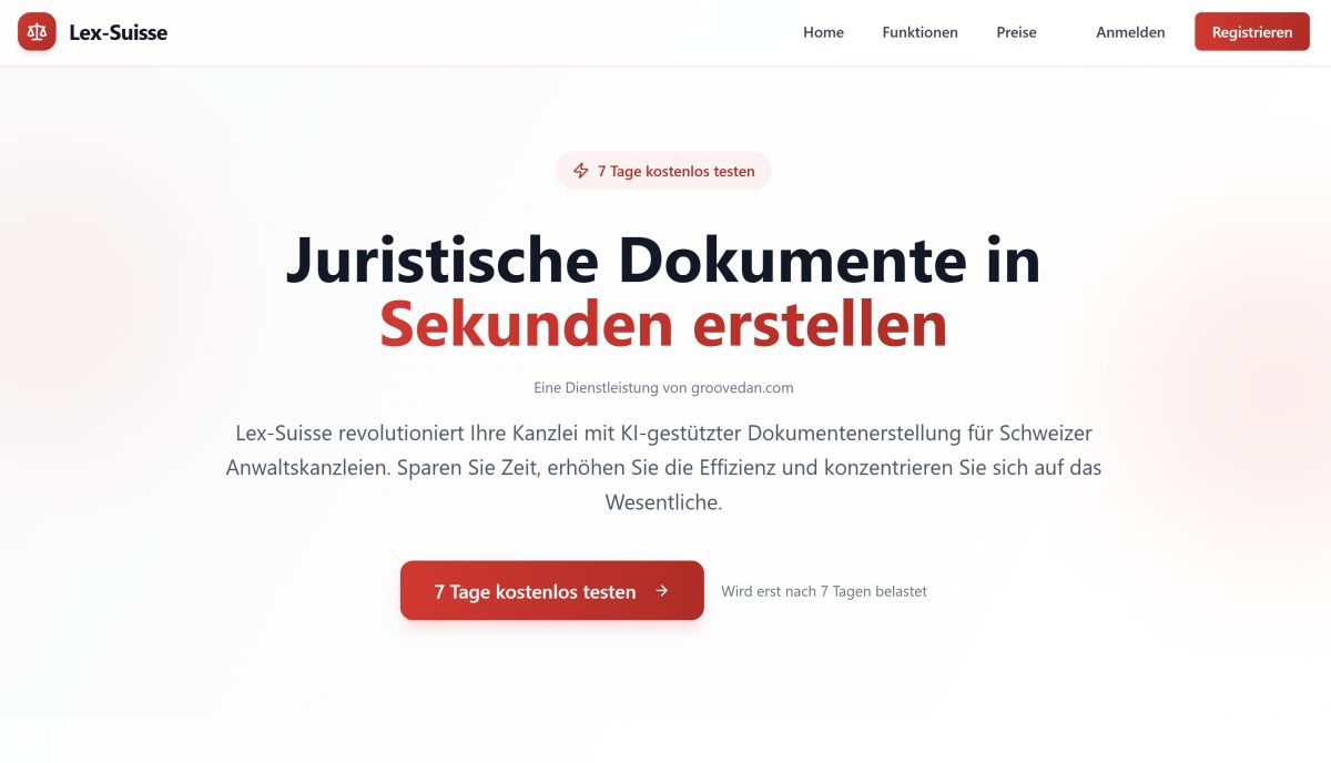 Neu: Lex‑Suisse.ch – Dein smarter Rechtsassistent für Schweizer Recht